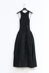 mame kurogouchi knitted traditional pattern and jacquard dress MM22SS DR029 black